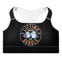 Load image into Gallery viewer, Lifting with my ghouls Sports Bra
