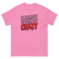 Load image into Gallery viewer, I workout to burn off the crazy T-Shirt
