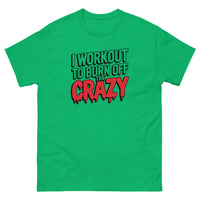 Load image into Gallery viewer, I workout to burn off the crazy T-Shirt
