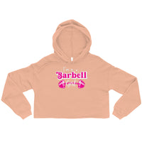 Load image into Gallery viewer, I&#39;m a barbell girl Crop Hoodie
